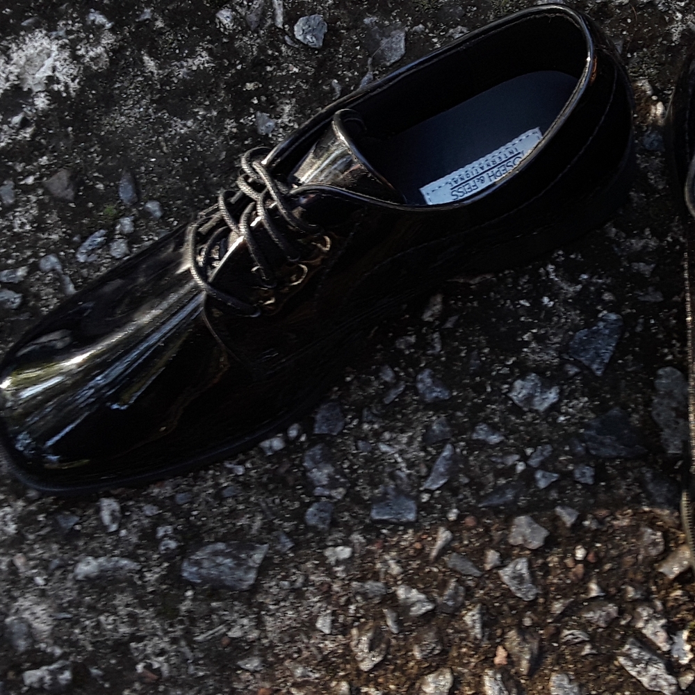 Joseph and Feiss Black Lace Dress Shoes 10 M